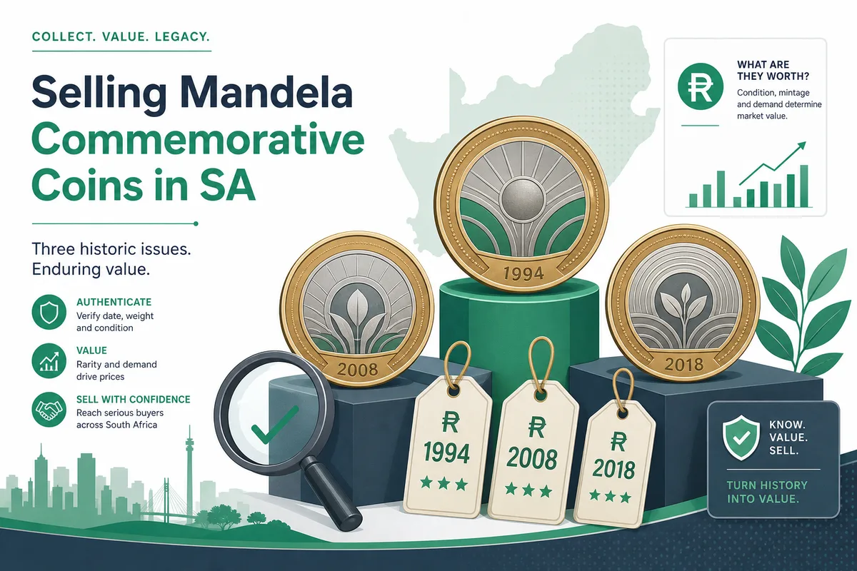 Where to sell Mandela coins in South Africa price list and which banks buy commemorative coins